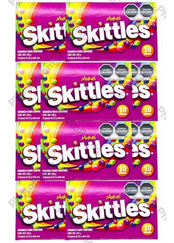 Skittles Mora Caramelo Suave Mars 5.28 Kg 240 Pz 22 G C/u