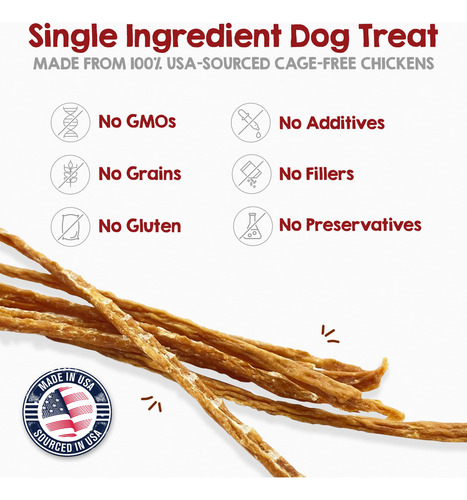 Palitos De Pollo Para Perros Premio De Un Solo Ingrediente D