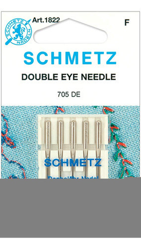 Schmetz 705 De) Aguja Para Maquina Coser (doble Ojo Tamaño
