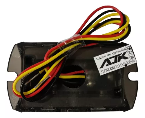 Kit Strobo Ajk 2 Faróis 3w Rítmica Batida Som + Voltímetro