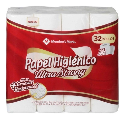 Papel Higiénico Member's Mark Ultra Strong Con 32 Rollos Osh