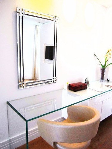 Imagem 4 de 8 de Espelho Veneziano 110cm X 70cm Sala Lavabo Banheiro