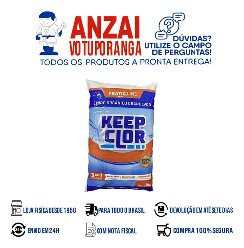 Kit Com 10 Keepclor Dicl 40% Pratic Line Saco 1kg