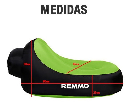 Imagen 3 de 10 de Sillon Sofa Puff Inflable Camping Playa Jardín Bag Colores