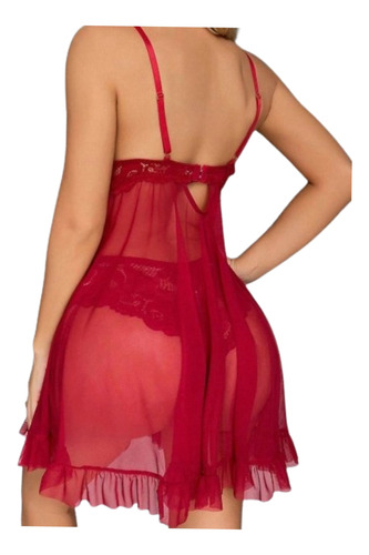 Lencería Conjunto Babydoll Sexy De Encaje