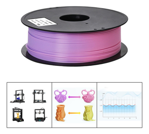 Pla 3d Printer Filament Color Filamento Bom Roxo Para Rosa
