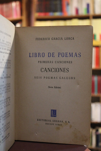 Libro De Poemas, Primeras Canciones. Seis Poemas Galegos - F
