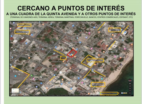 Terreno En Esquina, Centro De Playa Del Carmen, Q. Roo