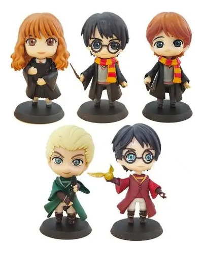 Set Figuras Harry Potter X 5 Unidades Hermione Ron