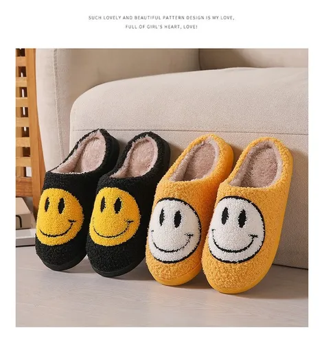 Pantuflas De Algodón Afelpado Smile Winter