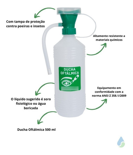 Hm Extra 06 : Kit Duchas Oftálmicas Com Suporte De Parede