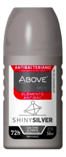 Above Desodorante Roll-on Shiny Silver Antibacteriano 50ml