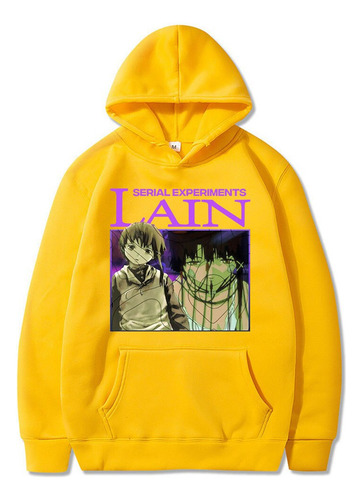Sudadera Con Capucha De Anime Serial Experiments Lain Para H
