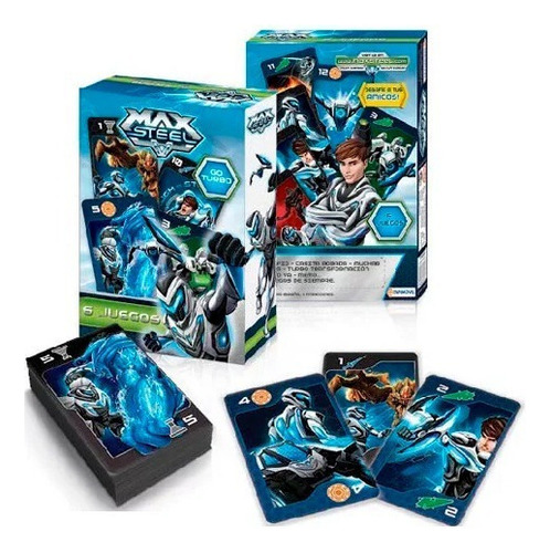 6 Juegos Con Cartas Max Steel Ploppy 809351