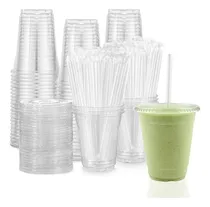 Comprar Tashibox [100 Juegos De Vasos De Plástico De 12 Oz Con Tapas