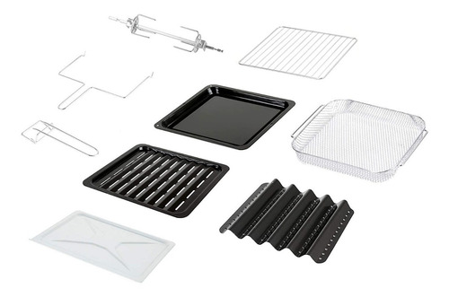 Imagen 4 de 4 de Horno de mesa eléctrico Kalorik Maxx Air Fryer 25L acero inoxidable 120V