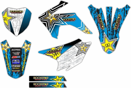 Imagen 5 de 8 de Kit De Stickerts En Vinil Para Moto Honda Crf 230 Mod: 006