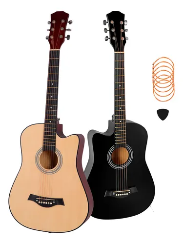 comprar Violão Clássico Acústico Iniciantes Destros Cordas De Aço Cor Marrom-claro