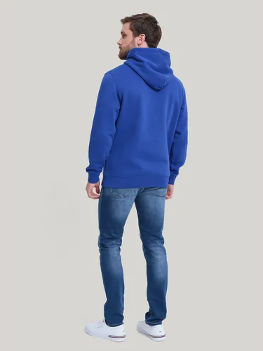 Polerón Con Logo Bordado Azul Tommy Hilfiger