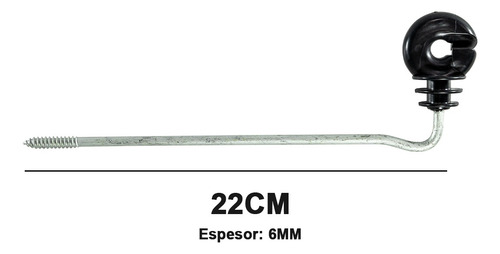 25 Aisladores Aro Con Tornillo Largo P/ Alambre E Hilo Elect