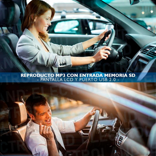 Autoestereo Bluetooth Pantalla Mp3 Usb Desmontable Fm