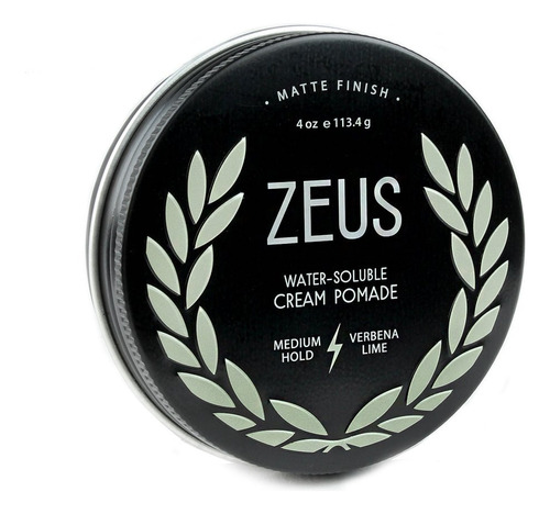 Zeus Pomada Cremosa Para El Cabello, Fijación Media, Acaba.