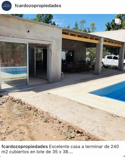 Permuta Casa Quinta A Terminar En Parque Gorriti -francisco Alvarez