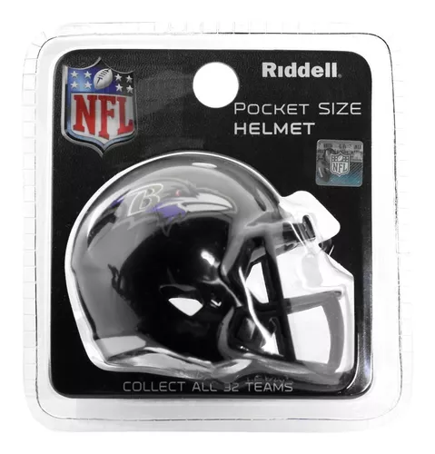 Baltimore Ravens NFL Riddell Speed Pocket PRO - Casco de fútbol pequeño,  tamaño de bolsillo