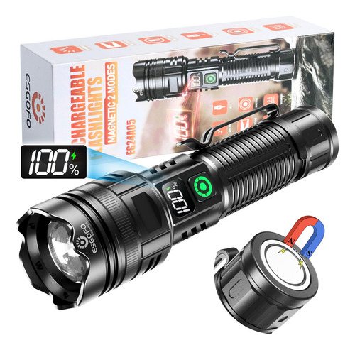 Linterna Recargable Led 1000000 Lúmenes 2 Modos 10 Horas