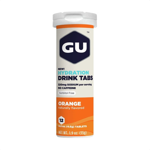 Gu Hydration Drink Tabs 320mg Sodio Hidratación - Epic Bikes