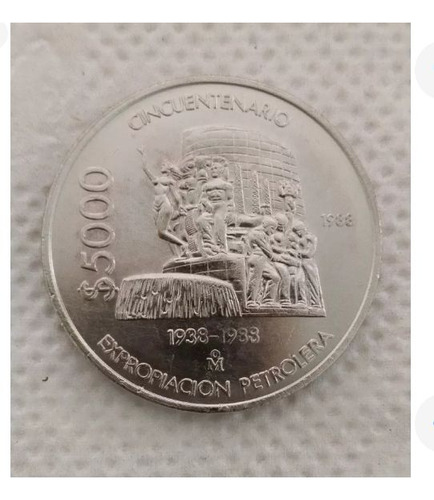 Moneda De 5,000 Del.cincuentenario