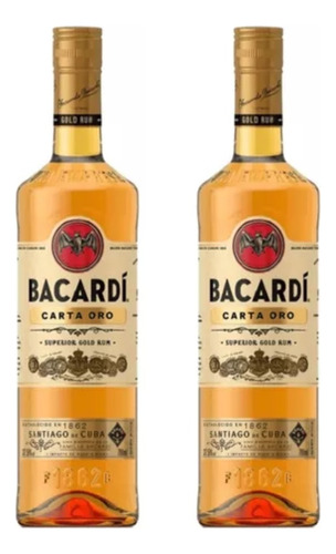 Ron Bacardí Dorado 750ml X2 Zetta Bebidas