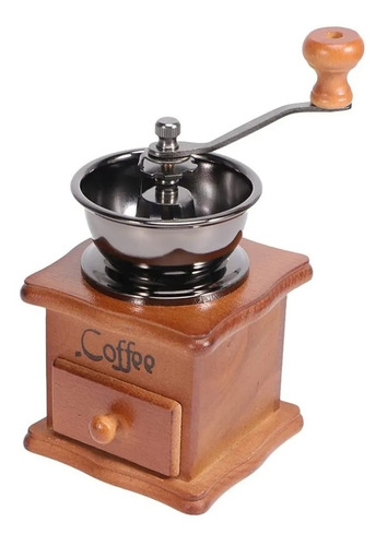 Molino Manual De Café Maquina De Moler Coffe Madera Portátil