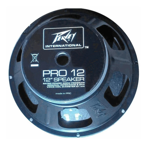 Parlante Peavey Pro12 Woofer 400w Pico 200rms 8 Ohms