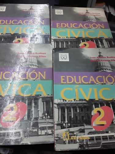 Educación Cívica 2 Az Plata Bustinza Rivas Lote X 4 Libros 