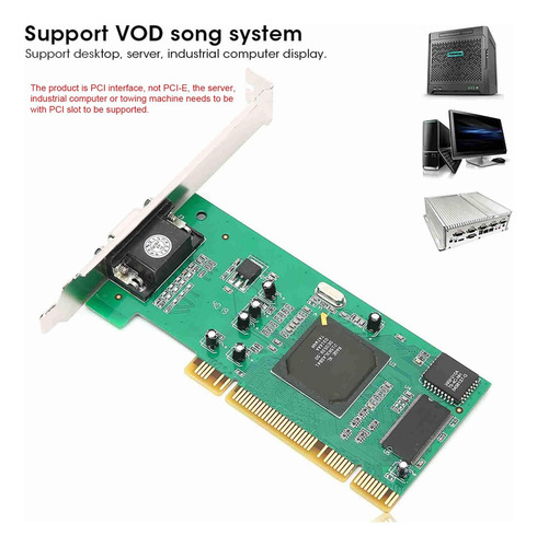 Tarjeta Gráfica Sanpy Pci Vga 8mb, 32 Bits, Múltiples Visual
