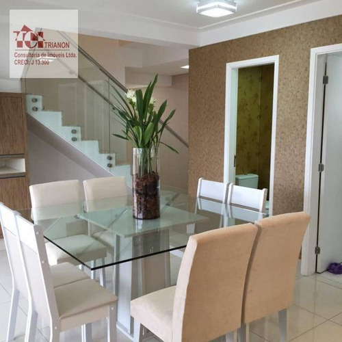 Magnífica Duplex Cobertura, 5 Dorms, (4 Suites) Mobiliado E Decorado, - Co0266