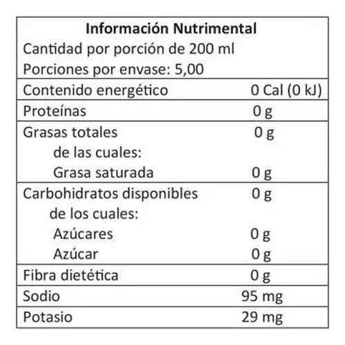 8 Pzas Bebida Sin AzĂșcar Sabor Moras 1 L