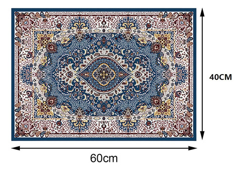 Alfombra Turca Decorativa Para Interiores, 40x60cm