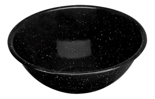 Bowl 500ml De Acero Vitrificado Negro Cinsa