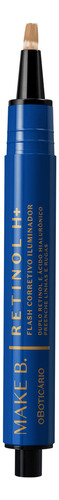 Corretivo Líquido Flash Iluminador Cor 20 Make.b Retinol H+ Tom Claro