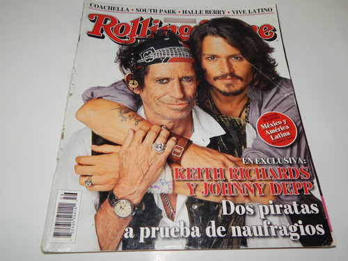 Keith Richards Johnny Depp Revista Rolling Stones Dist0