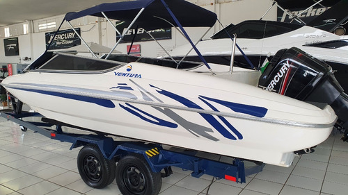 Lancha Ventura 222 Motor Mercury 200 Hp Carreta Rodoviária