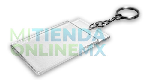 Llavero Económico Credencial Acrílico 2mm 5x4 Cm, Pack De 20