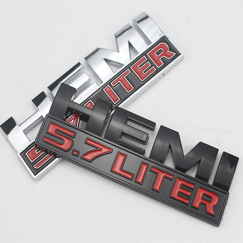 Emblema Insignia Letras Dodge Ram 1500 Hemi 5.7 Liter