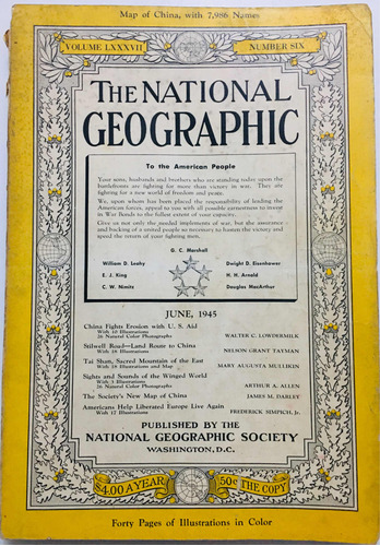 Revista National Geographic Junio 1945