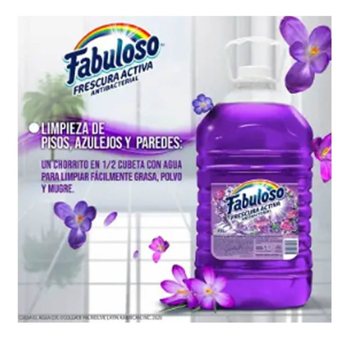 Limpiador Multiusos Fabuloso Frescura Activa Lavanda 10 Lts