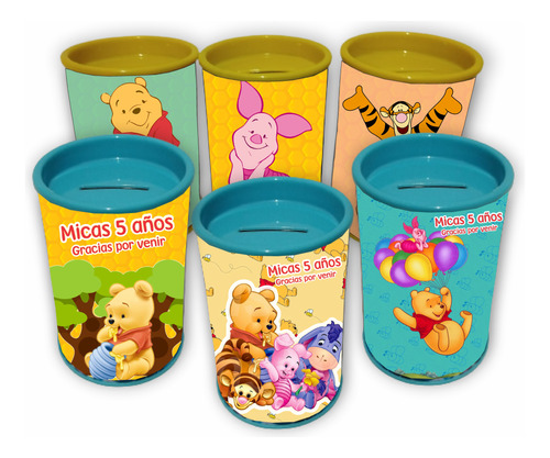 Winnie Pooh Alcancías Souvenirs Personalizadas X10