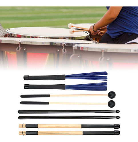 Buques De Batería Mazos Pinceles Set Anti Slip Music Lover