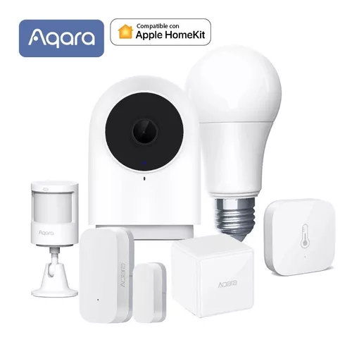 Aqara Kit Cámara G2h + Sensores + Foco + Cubo Homekit